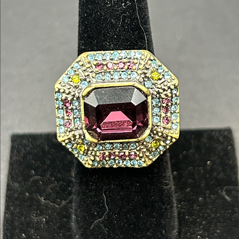 Heidi Daus Multicolor Gemstone Statement Ring